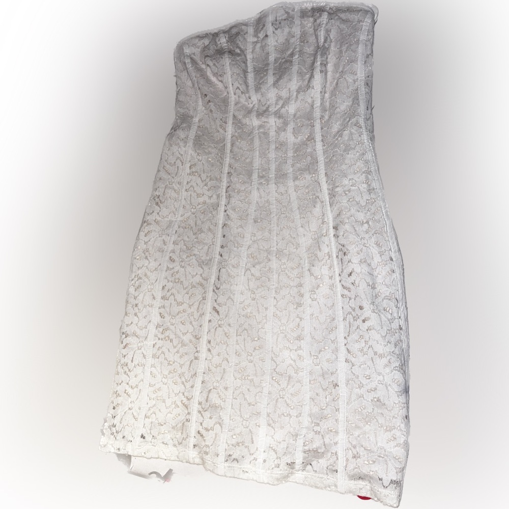 Never worn XS White floral lace tube dress by Kimchi Blue from Urban outfitters.